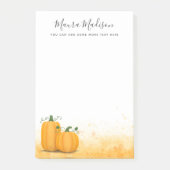 Najaarsoogst herfst pompoenen Thanksgiving Post-it® Notes (Voorkant)