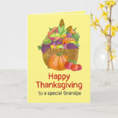  najaarsoogst Thanksgiving Kaart (Gele Bloem)