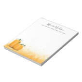 Najaarsoogst Thanksgiving pompoenen gepersonalisee Notitieblok (Linkerzijde)