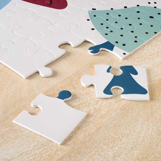 Najaarspaddenstoelen Hand getrokken Collectie Legpuzzel (Zijkant)