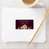 Najaarspaddenstoelen, Planten en bladeren Adres He Etiket (Insitu)