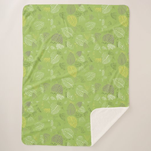 Najaarspatroon 6 sherpa deken (Voorkant)