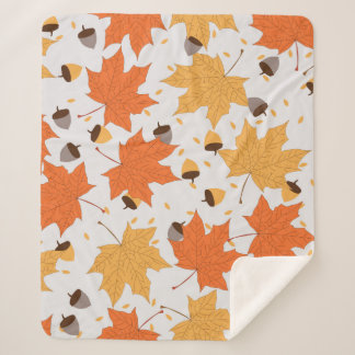 najaarspatroon  naadloos patroon sherpa deken