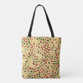 Najaarspatroon op bladeren tote bag (Achterkant)