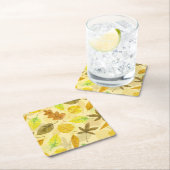 Najaarspatroon waterverf 2 kartonnen onderzetters (Insitu)