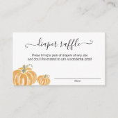 Najaarspomkin Diaper Waterverf Raffle Informatiekaartje (Voorkant)