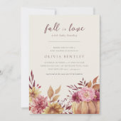 Najaarspomkin en Baby shower van Herfst van wilde Kaart (Voorkant)