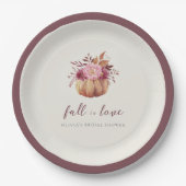 Najaarspomkin en Vrijgezellenfeest van Herfst van Papieren Bordje (Voorkant)