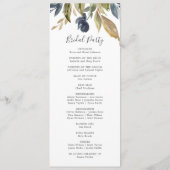 Najaarsprogramma Greenery Wedding Programme Programmakaart (Achterkant)