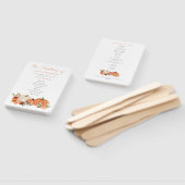 Najaarsprogramma Pumpkins Florals Wedding Programm Handwaaier (Niet-gemonteerd)