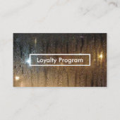najaarsprogramma voor loyaliteit aan regenval klantenkaartje (Achterkant)