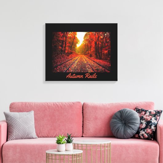 Najaarsrails Canvas Afdruk (Insitu (Woonkamer))