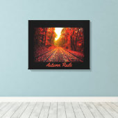 Najaarsrails Canvas Afdruk (Insitu (Houten vloer))