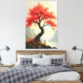 Najaarsreflectie Canvas Afdruk (Insitu (Slaapkamer))