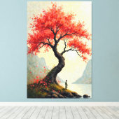 Najaarsreflectie Canvas Afdruk (Insitu (Houten vloer))