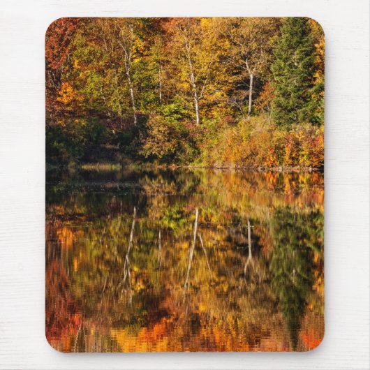 Najaarsreflectie op Coffin Pond Muismat (Voorkant)