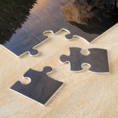 Najaarsreflectie op de berg Hood in het meer van T Legpuzzel (Zijkant)