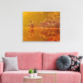 Najaarsreflecties Canvas Afdruk (Insitu (Woonkamer))