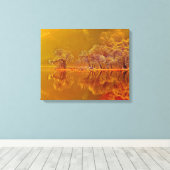 Najaarsreflecties Canvas Afdruk (Insitu (Houten vloer))