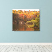 NAJAARSREFLECTIES IN MICHIGAN CANVAS AFDRUK (Insitu (Houten vloer))