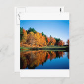 Najaarsreflecties Vermont Briefkaart (Voorkant / Achterkant)