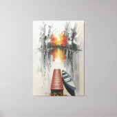 najaarsreflectiewand canvas afdruk (Voorkant)