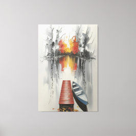 najaarsreflectiewand canvas afdruk