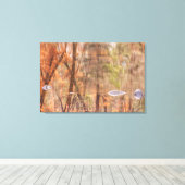 najaarsrivierreflectie canvas afdruk (Insitu (Houten vloer))