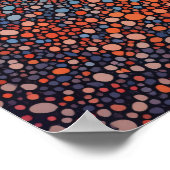 Najaarsrivierscène in pointillistische stijl poster (Hoek)