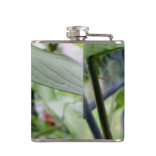 Najaarsrode vlekken heupfles (Achterkant)