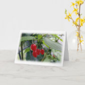 Najaarsrode vlekken kaart (Gele Bloem)