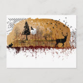 Najaarsscene Night Briefkaart (Voorkant)