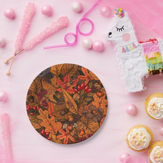 Najaarsschatten Papieren Bordje (Feest)