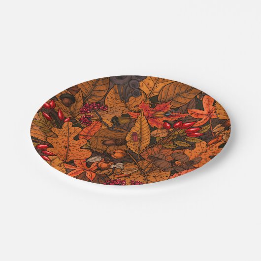 Najaarsschatten Papieren Bordje (Gekanteld)