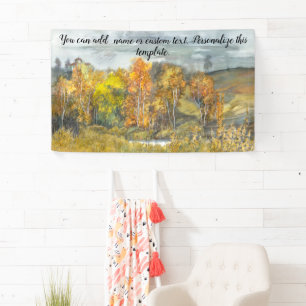 Najaarsschilderende waterverf 300 spandoek