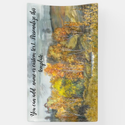 Najaarsschilderende waterverf 300 spandoek (Verticaal)