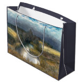 Najaarsschilderij van de waterverf groot cadeauzakje (Achterkant Gekanteld)