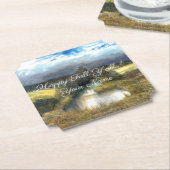 Najaarsschilderij van de waterverf kartonnen onderzetters (Gekanteld)