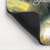 Najaarsschilderij van de waterverf muismat (Hoek)