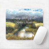 Najaarsschilderij van de waterverf muismat (Met muis)