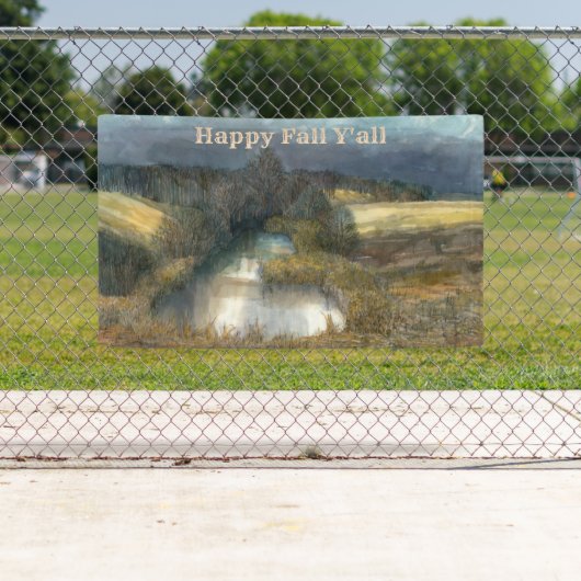 Najaarsschilderij van de waterverf spandoek (Insitu)
