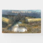 Najaarsschilderij van de waterverf spandoek (Horizontaal)