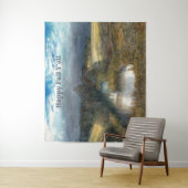 Najaarsschilderij van de waterverf wandkleed (In situ)