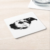 Najaarssip - Terrier Kartonnen Onderzetters (Schuin)