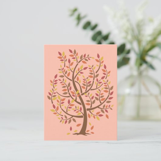 Najaarsstructuur Briefkaart (Staand voorkant)