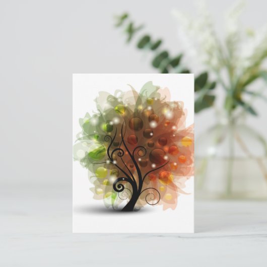 Najaarsstructuur Briefkaart (Staand voorkant)