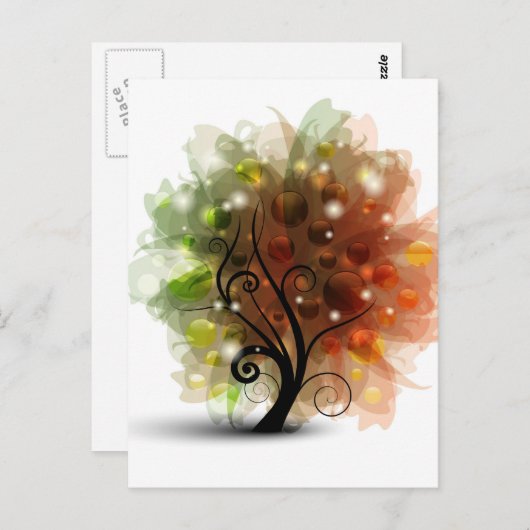 Najaarsstructuur Briefkaart (Voorkant / Achterkant)