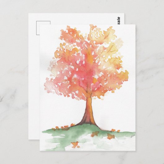 Najaarsstructuur Briefkaart (Voorkant / Achterkant)