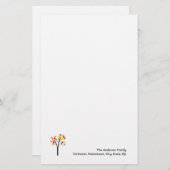 Najaarsstructuur Briefpapier (Voorkant / Achterkant)