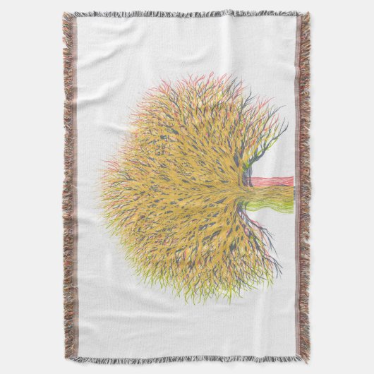 Najaarsstructuur Deken (Voorkant Verticaal)